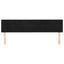 sengegavle 200x5x78/88 cm fløjl sort