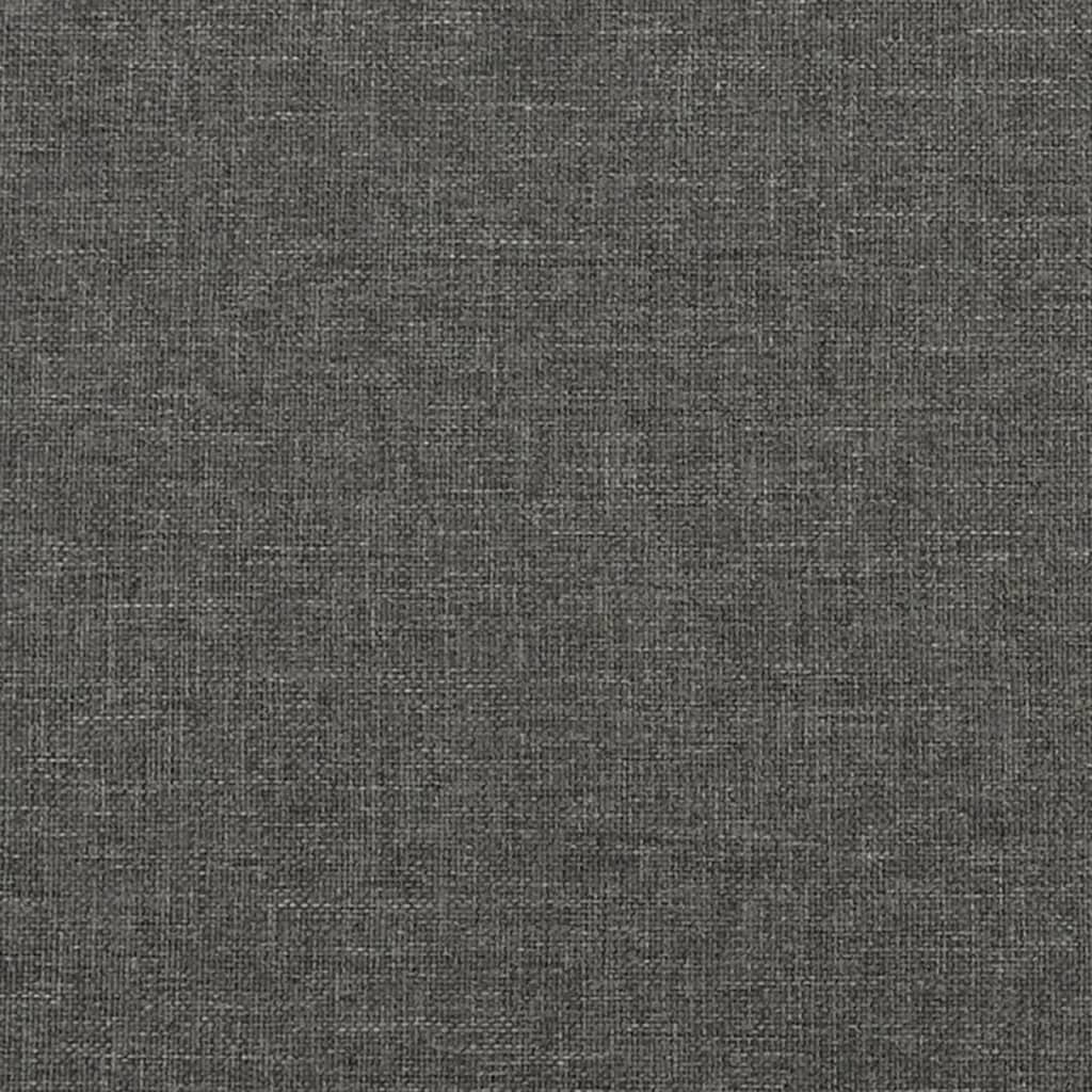 sengegavl 80x5x78/88 cm stof mørkegrå