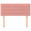 sengegavl 80x5x78/88 cm fløjl pink