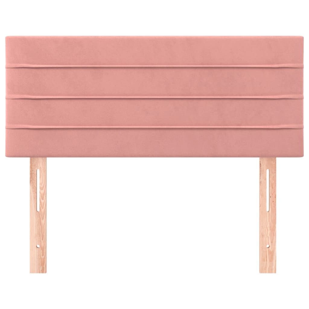 sengegavl 80x5x78/88 cm fløjl pink