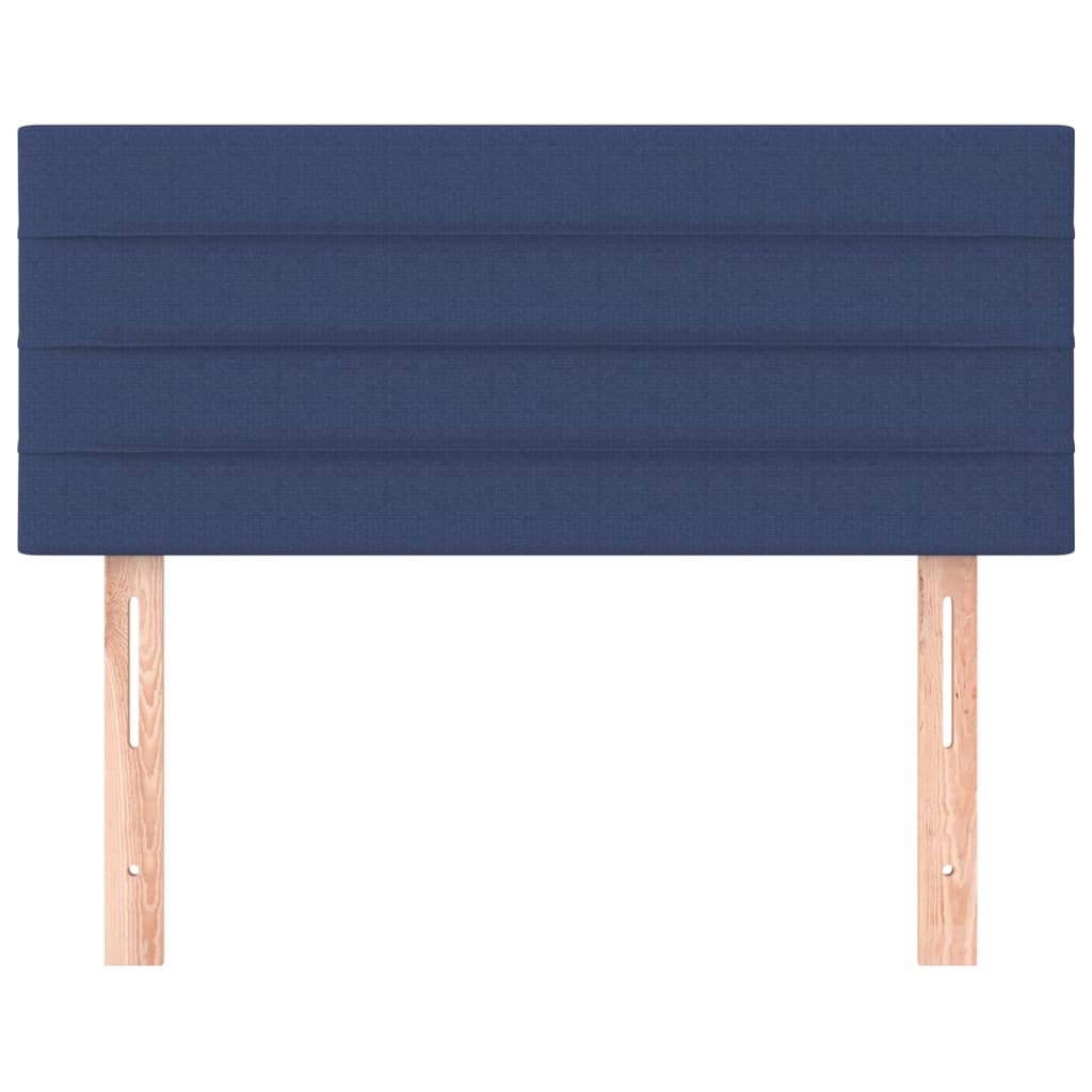 sengegavl 90x5x78/88 cm stof blå
