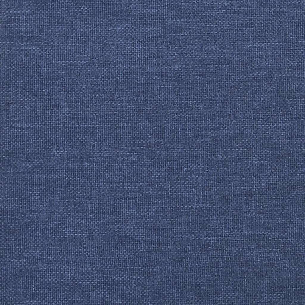 sengegavl 90x5x78/88 cm stof blå