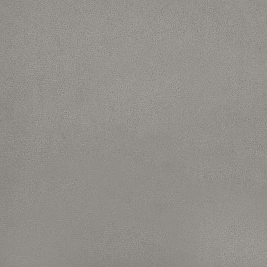 sengegavle 144x5x78/88 cm fløjl lysegrå