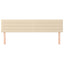 sengegavle 160x5x78/88 cm stof cremefarvet