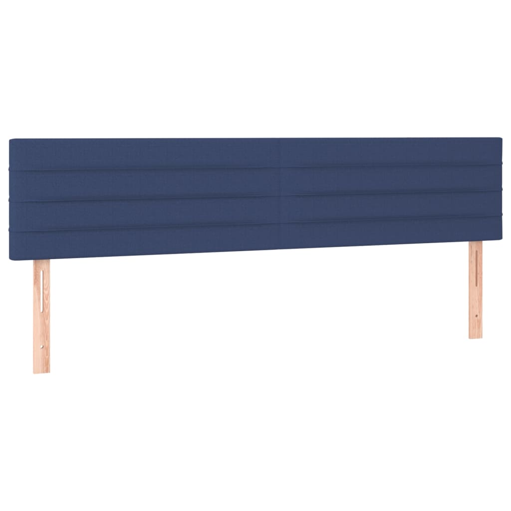 sengegavle 160x5x78/88 cm stof blå