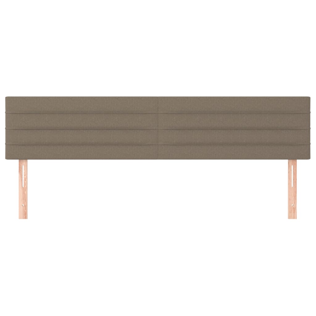 sengegavle 180x5x78/88 cm stof gråbrun