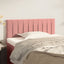 sengegavl 80x5x78/88 cm fløjl pink