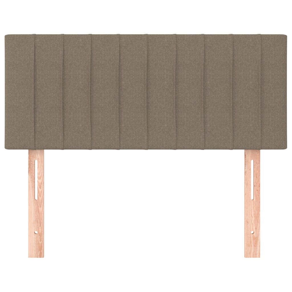 sengegavl 90x5x78/88 cm stof gråbrun