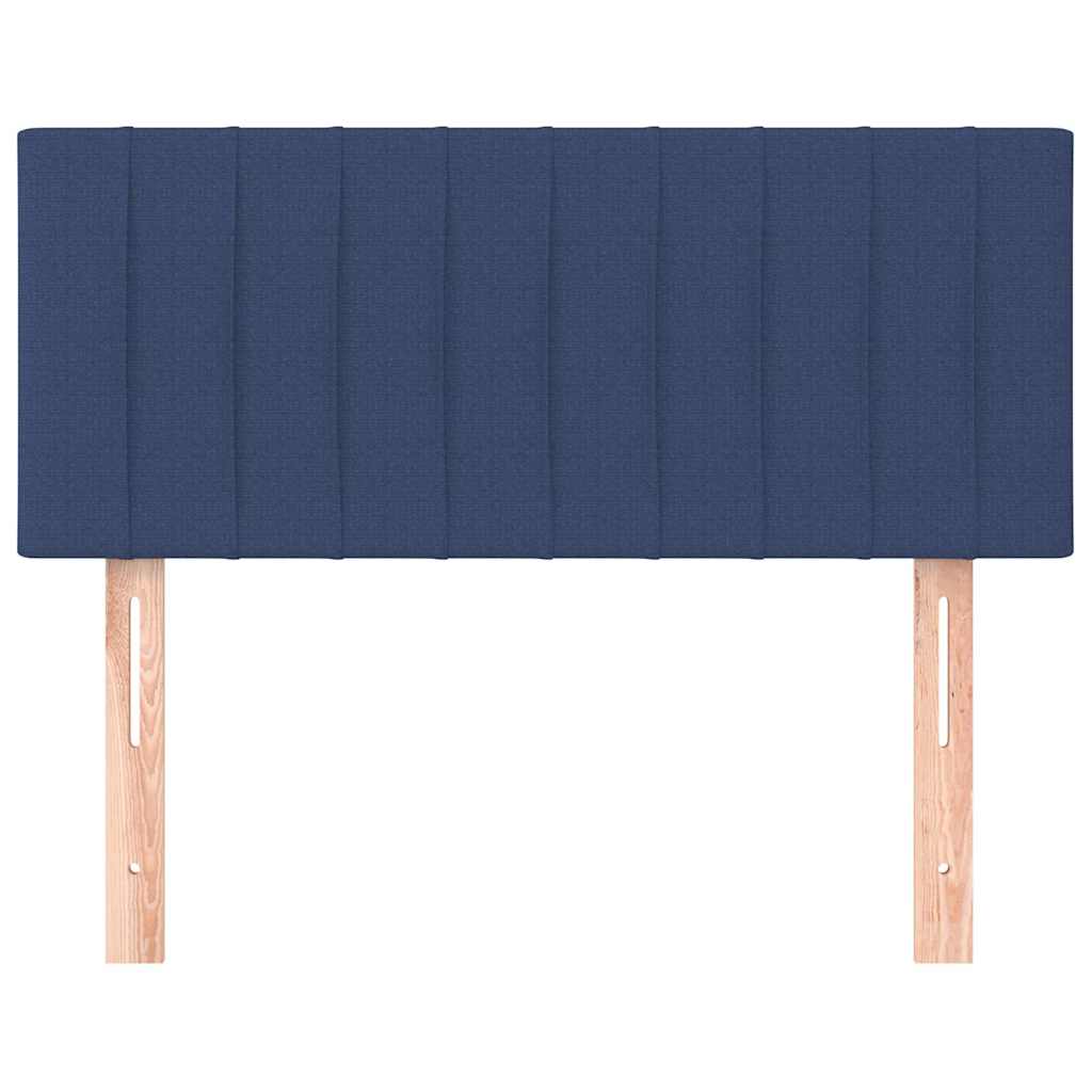 sengegavl 90x5x78/88 cm stof blå