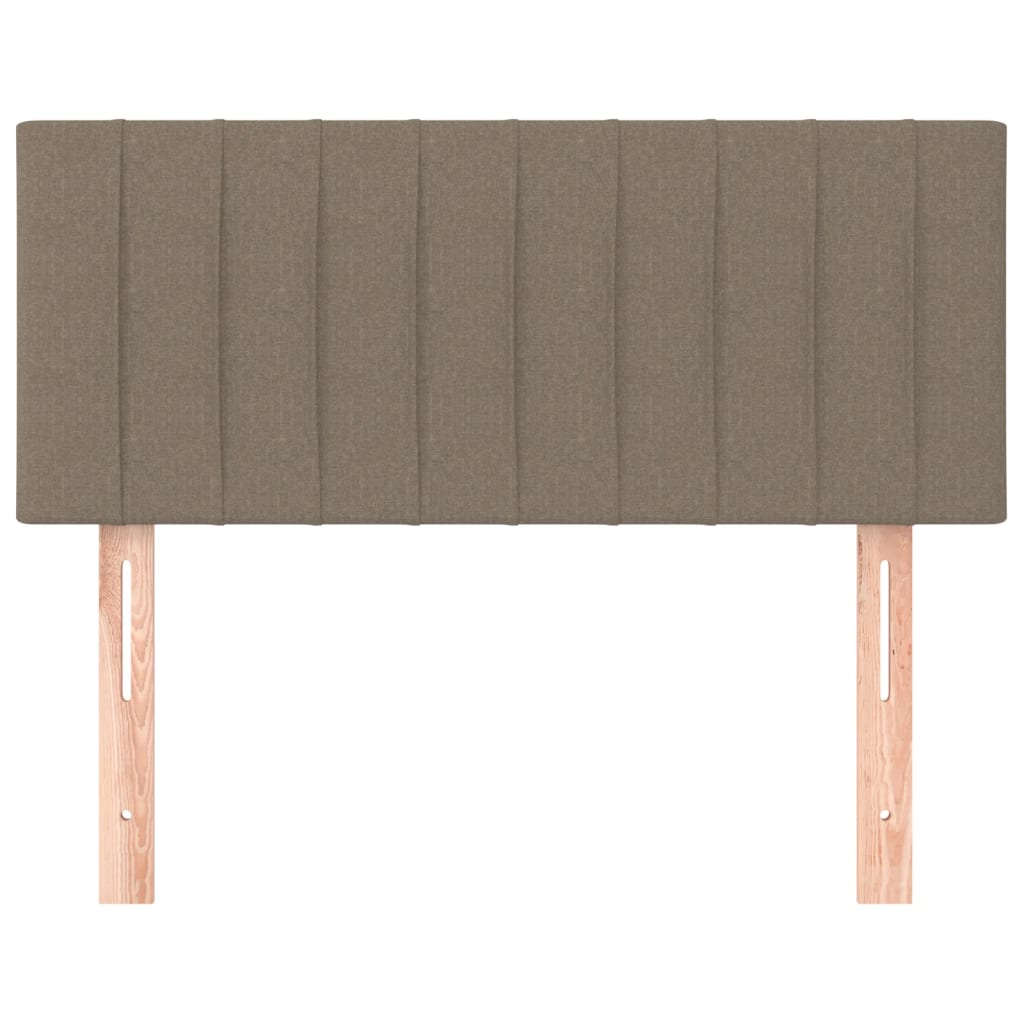 sengegavl 100x5x78/88 cm stof gråbrun