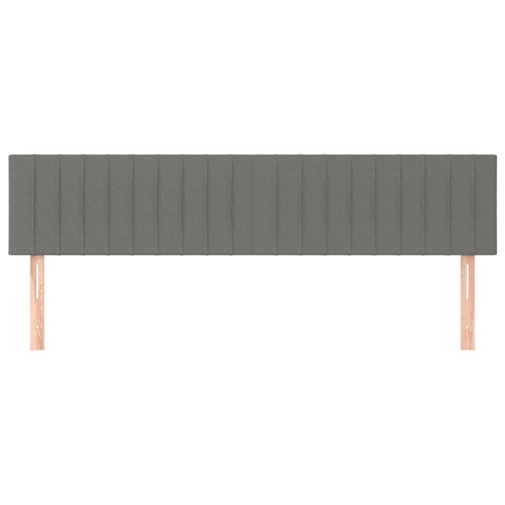 sengegavle 160x5x78/88 cm stof mørkegrå