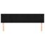 sengegavle 160x5x78/88 cm fløjl sort
