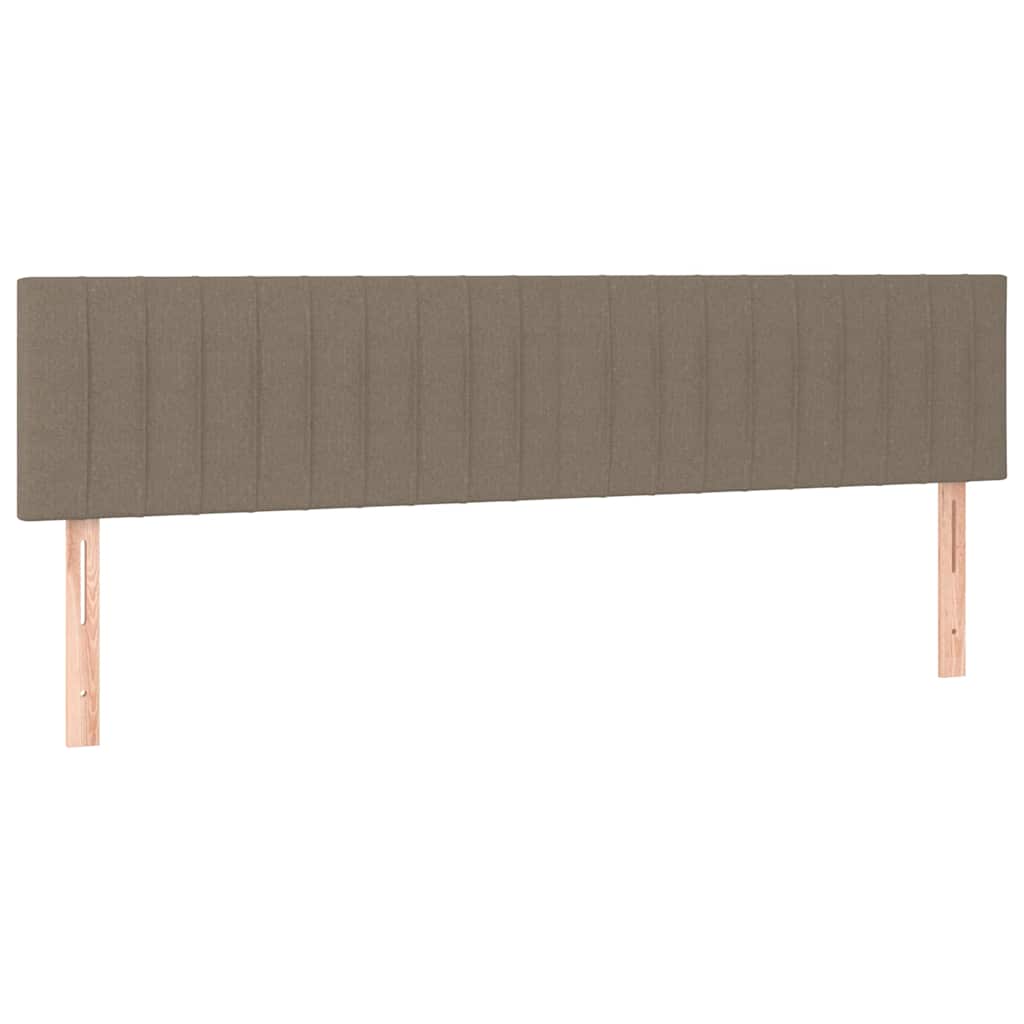 sengegavle 180x5x78/88 cm stof gråbrun