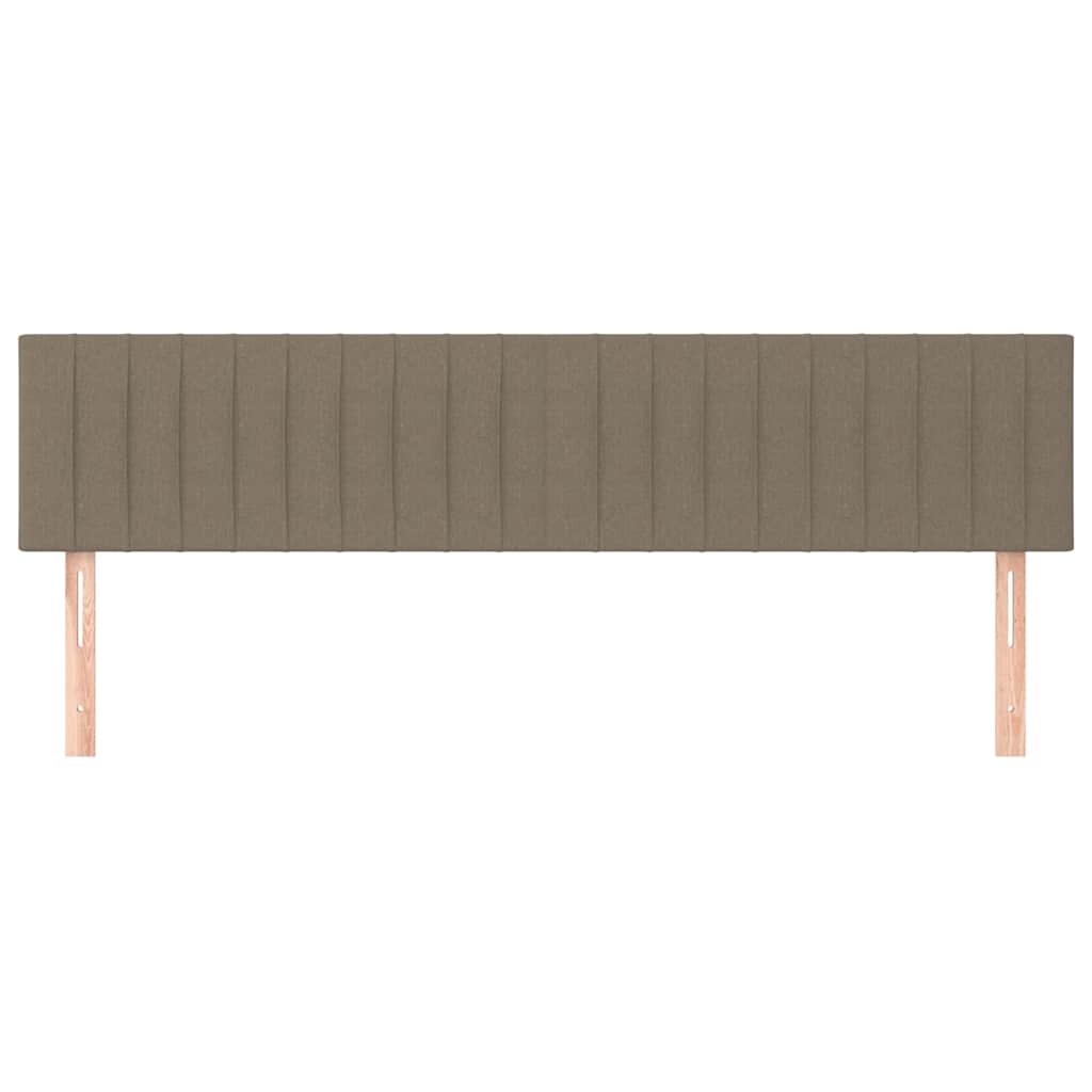 sengegavle 180x5x78/88 cm stof gråbrun