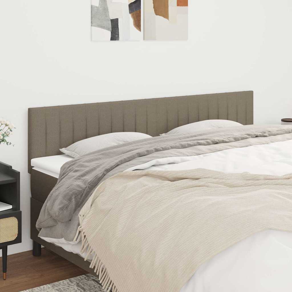 sengegavle 180x5x78/88 cm stof gråbrun