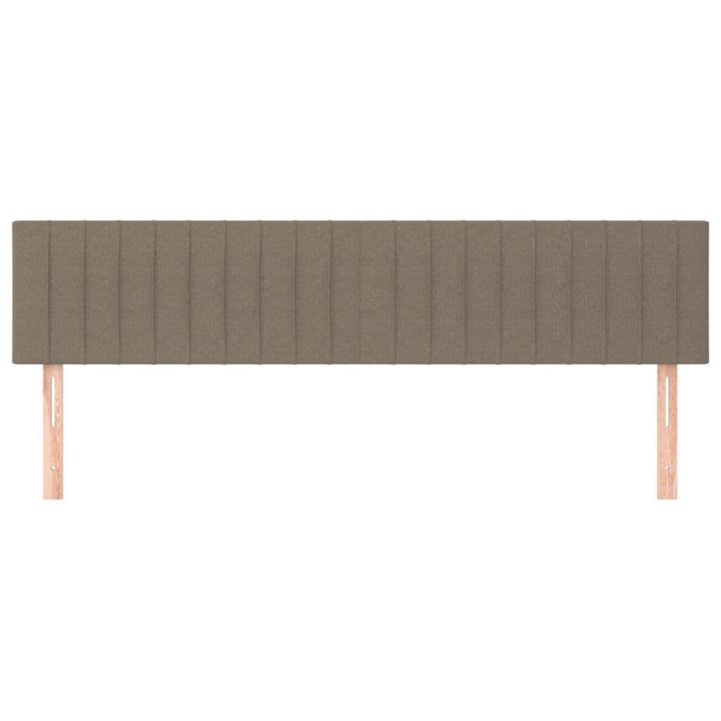 sengegavle 200x5x78/88 cm stof gråbrun