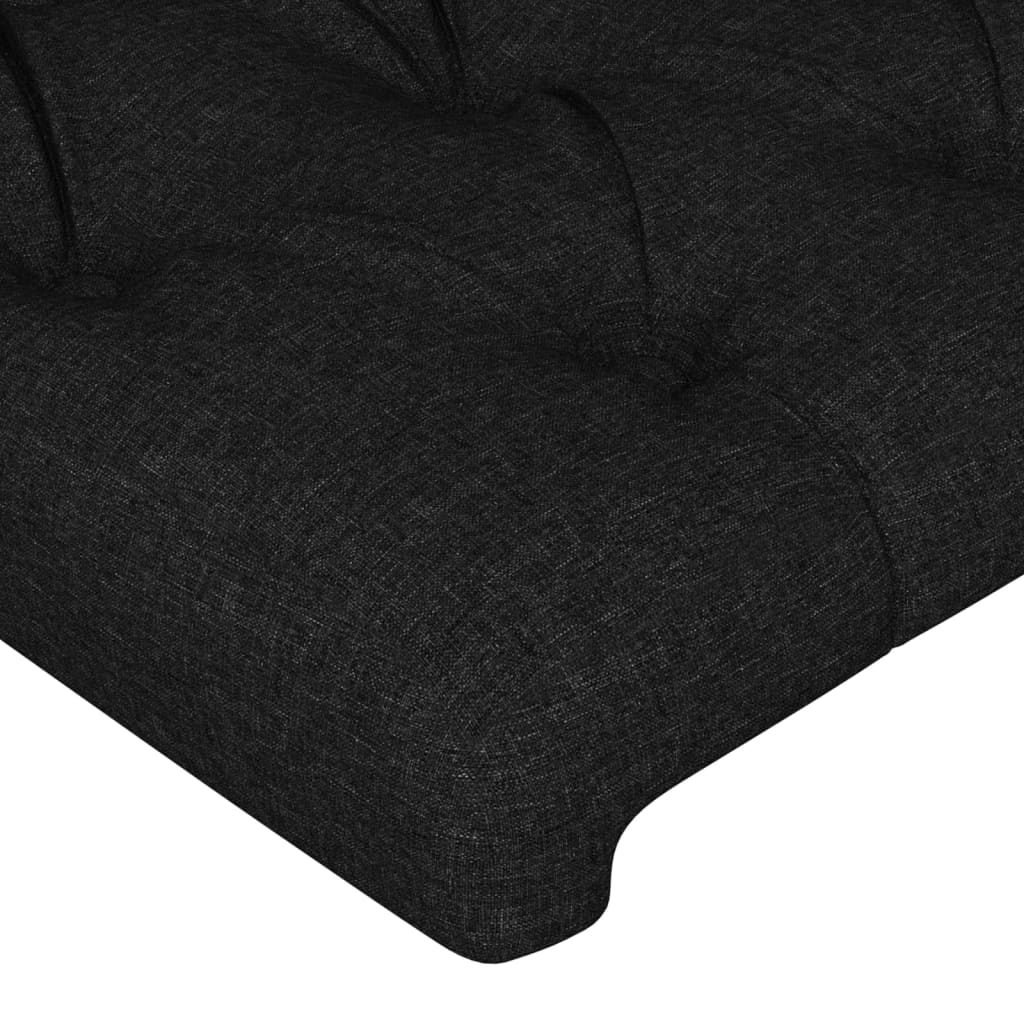 sengegavle 160x7x78/88 cm stof sort