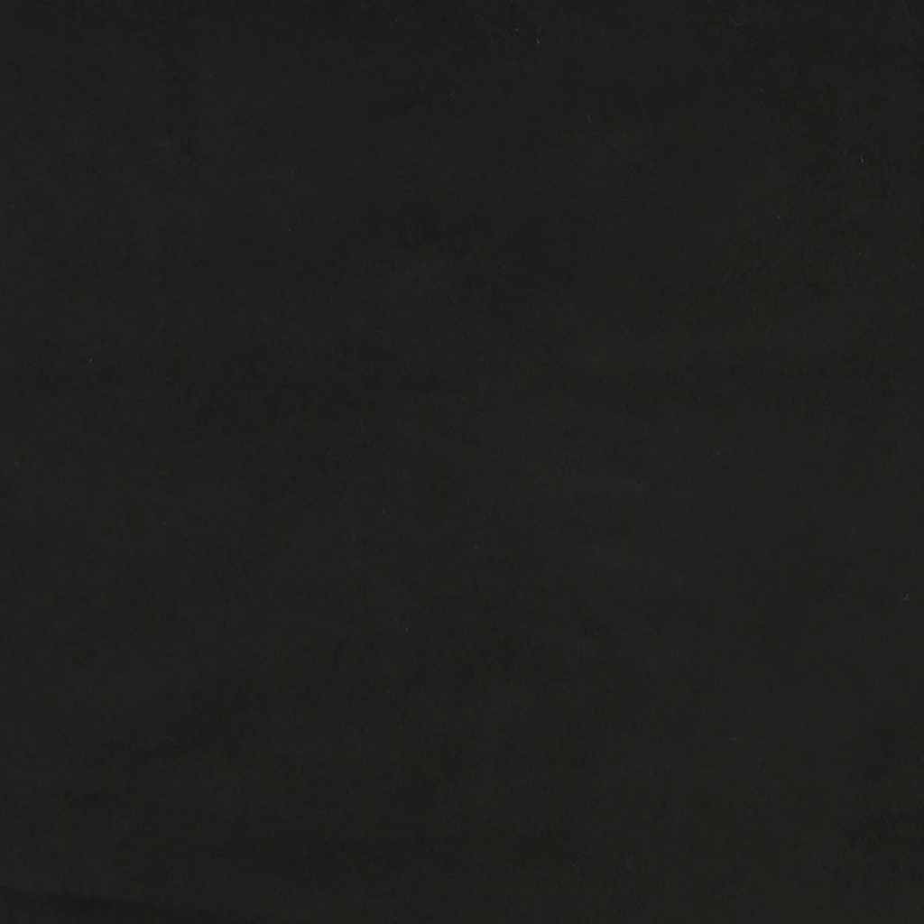 sengegavl 80x5x78/88 cm fløjl sort