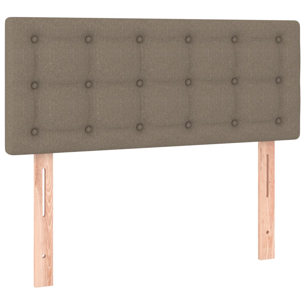 sengegavl 90x5x78/88 cm stof gråbrun