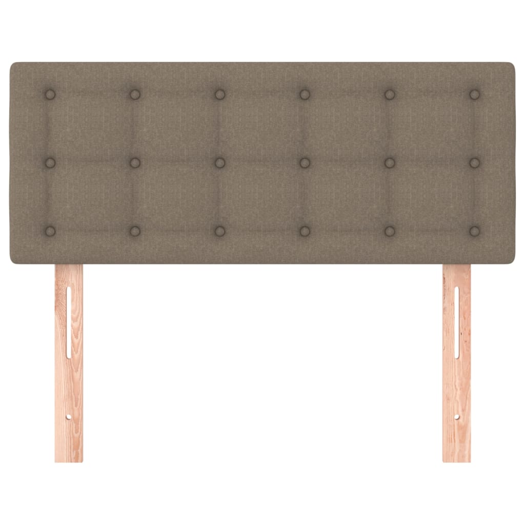 sengegavl 90x5x78/88 cm stof gråbrun