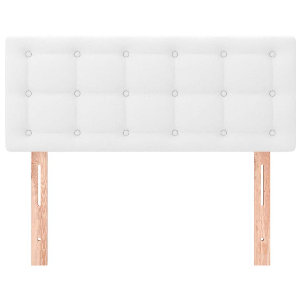 sengegavl 90x5x78/88 cm kunstlæder hvid