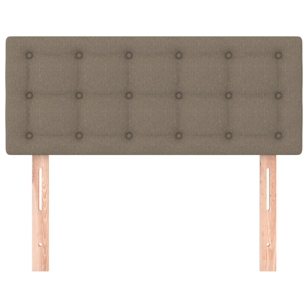 sengegavl 100x5x78/88 cm stof gråbrun