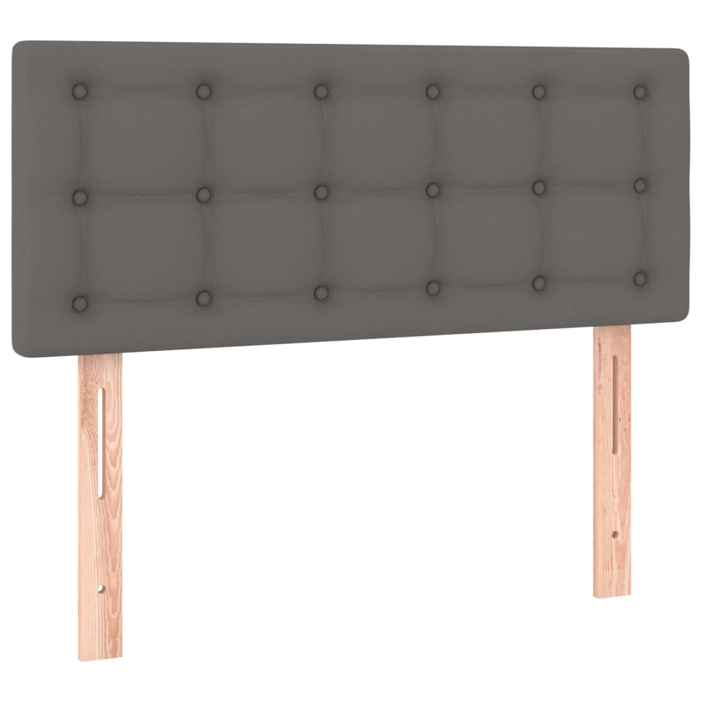 sengegavl 100x5x78/88 cm kunstlæder grå