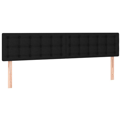 sengegavle 160x5x78/88 cm stof sort
