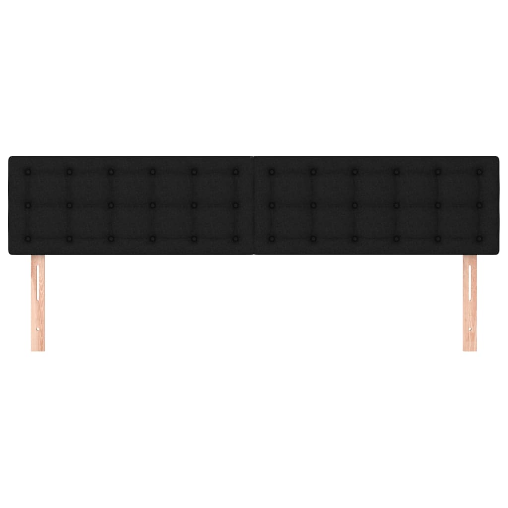 sengegavle 160x5x78/88 cm stof sort