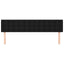 sengegavle 180x5x78/88 cm stof sort