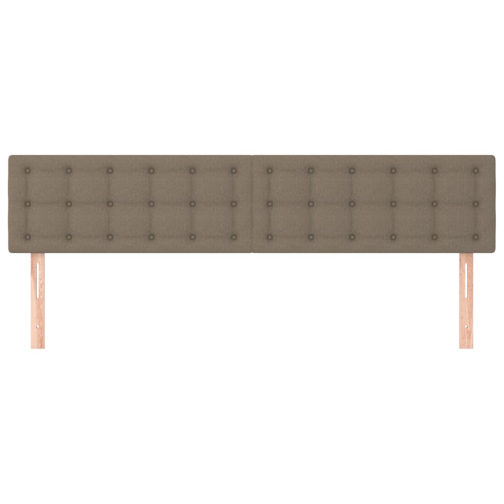 sengegavle 180x5x78/88 cm stof gråbrun