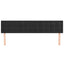 sengegavle 180x5x78/88 cm fløjl sort