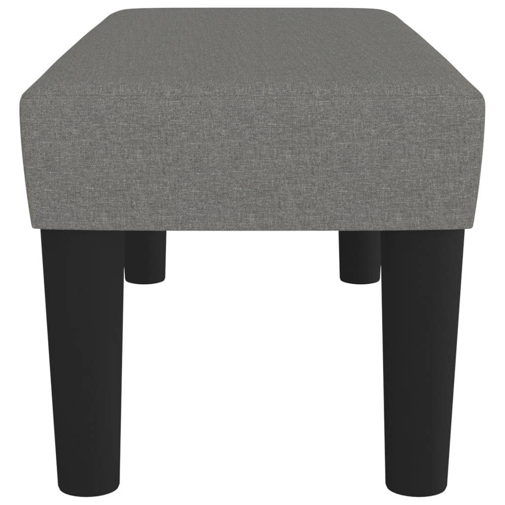 bænk 70x30x30 cm stof mørkegrå