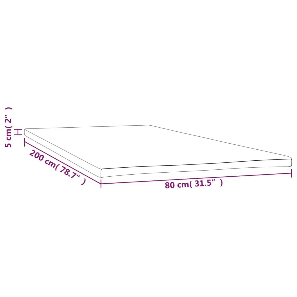 topmadras 80x200x5 cm