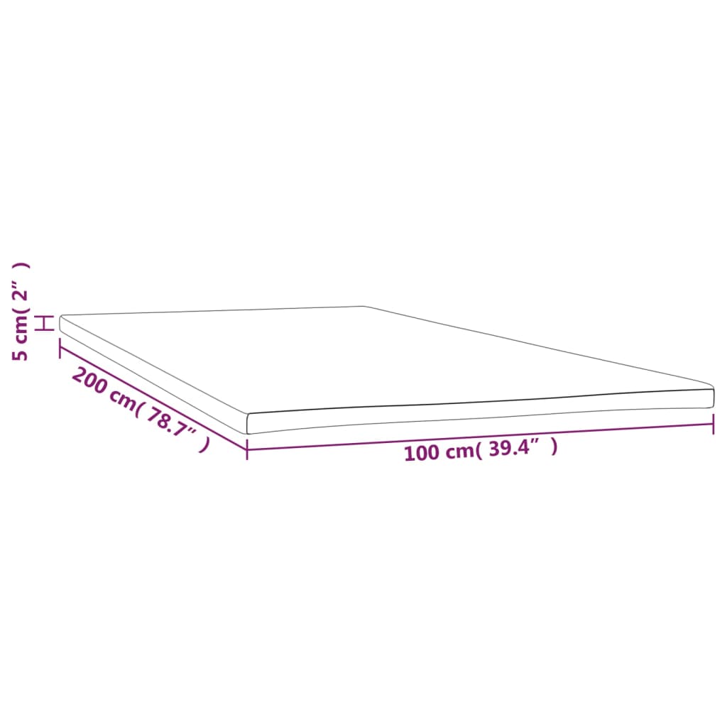 topmadras 100x200x5 cm