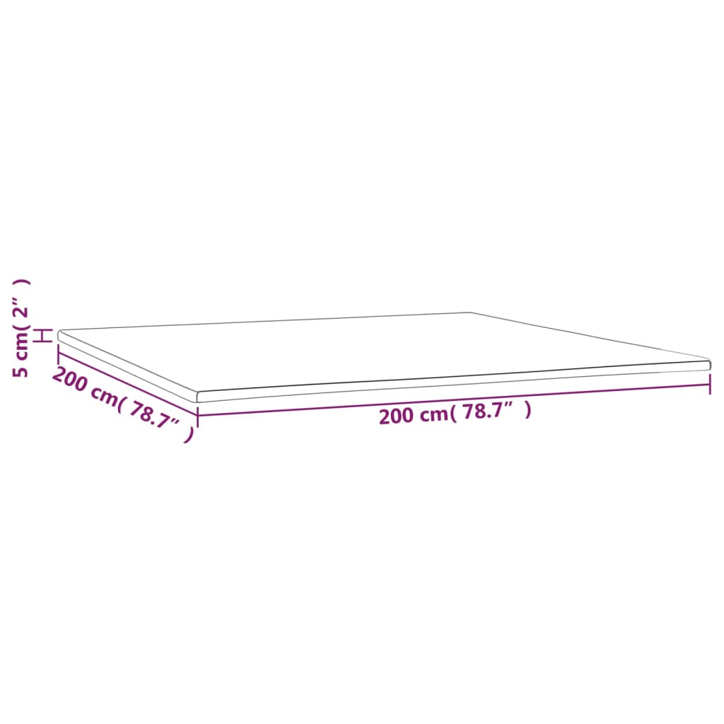 topmadras 200x200x5 cm