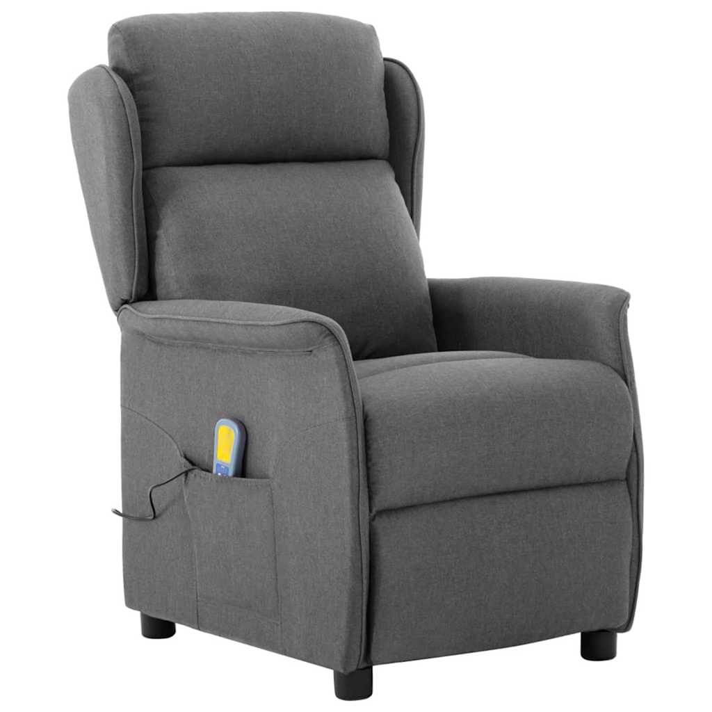 Massagestol Lysegrå 93.5 x 67.5 x 101.5 cm Stof