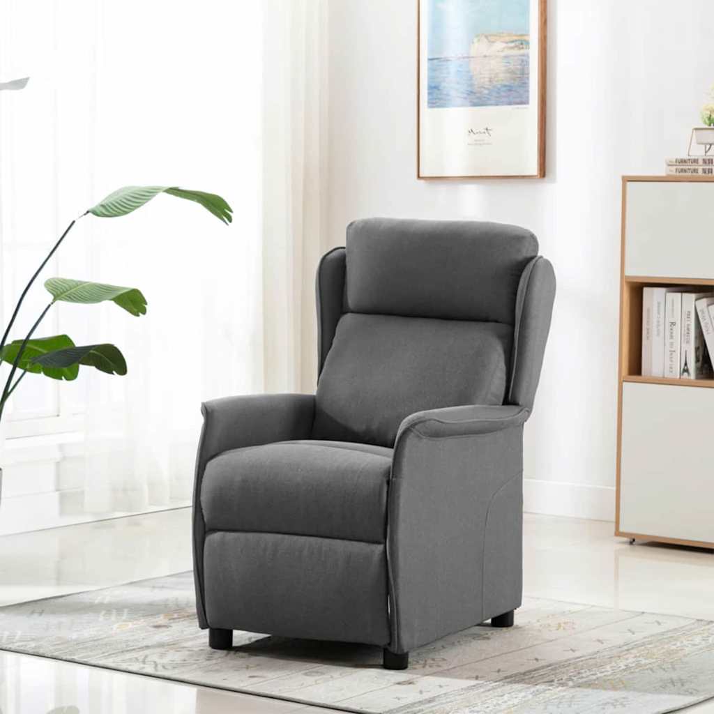 Massagestol Lysegrå 93.5 x 67.5 x 101.5 cm Stof