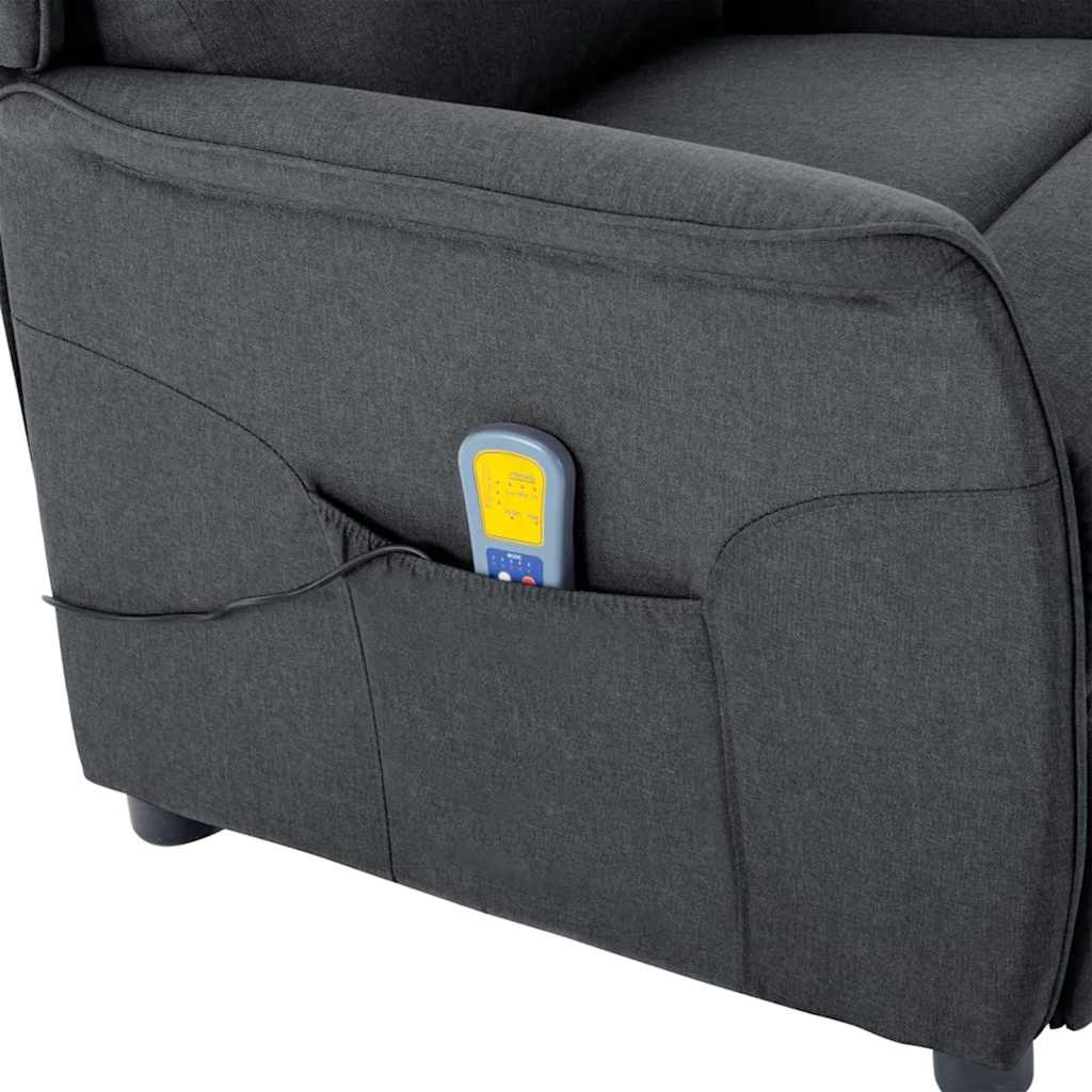 Massagestol Mørkegrå 93.5 x 67.5 x 101.5 cm Stof
