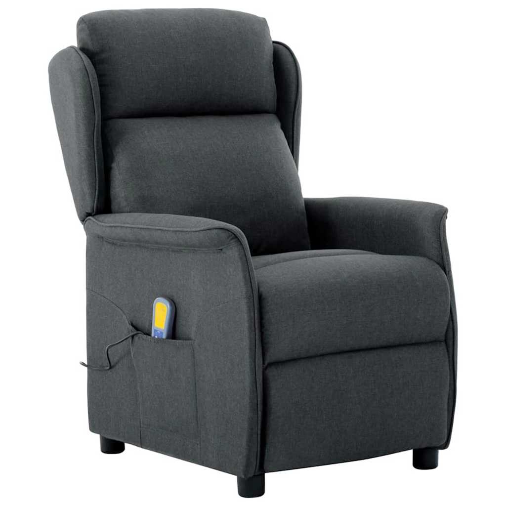Massagestol Mørkegrå 93.5 x 67.5 x 101.5 cm Stof