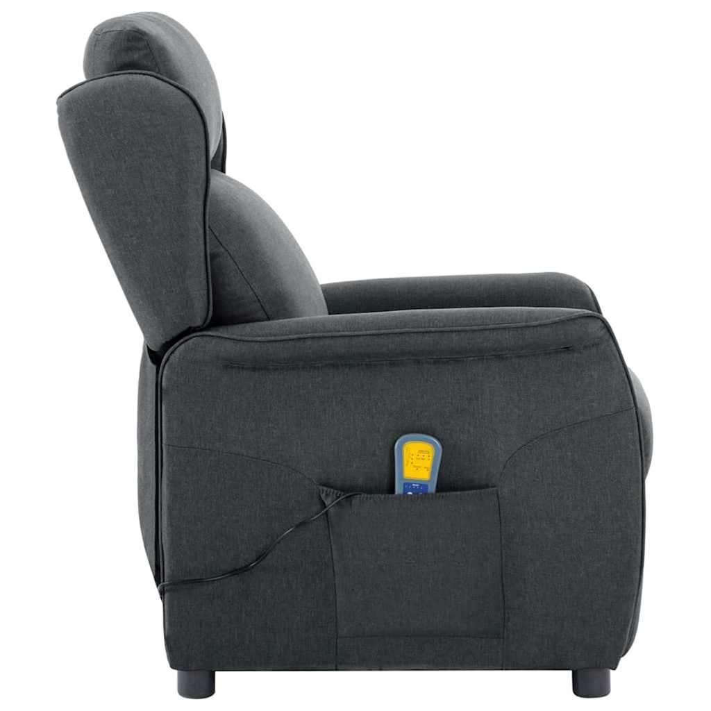 Massagestol Mørkegrå 93.5 x 67.5 x 101.5 cm Stof