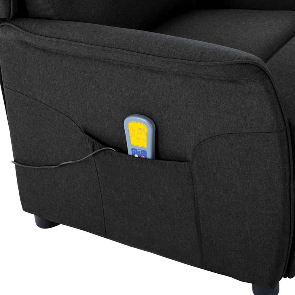 Massagestol Sort 93.5 x 67.5 x 101.5 cm Stof