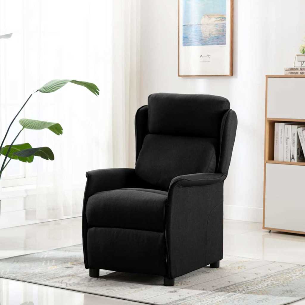 Massagestol Sort 93.5 x 67.5 x 101.5 cm Stof