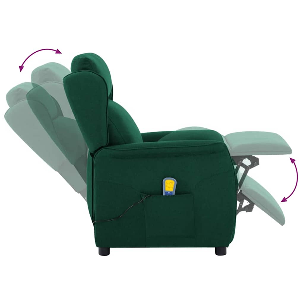 Massagestol Mørkegrøn 93.5 x 67.5 x 101.5 cm Stof
