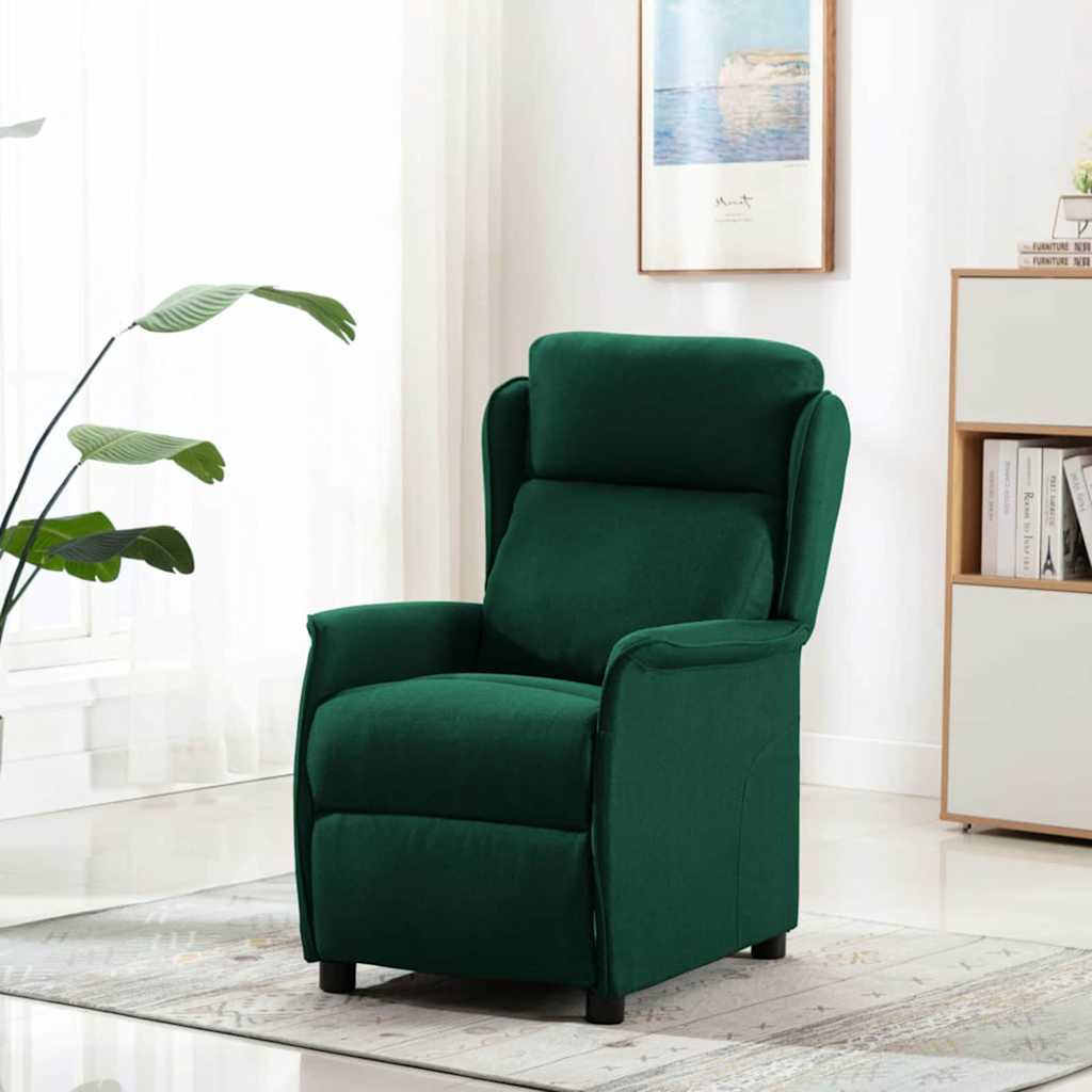 Massagestol Mørkegrøn 93.5 x 67.5 x 101.5 cm Stof