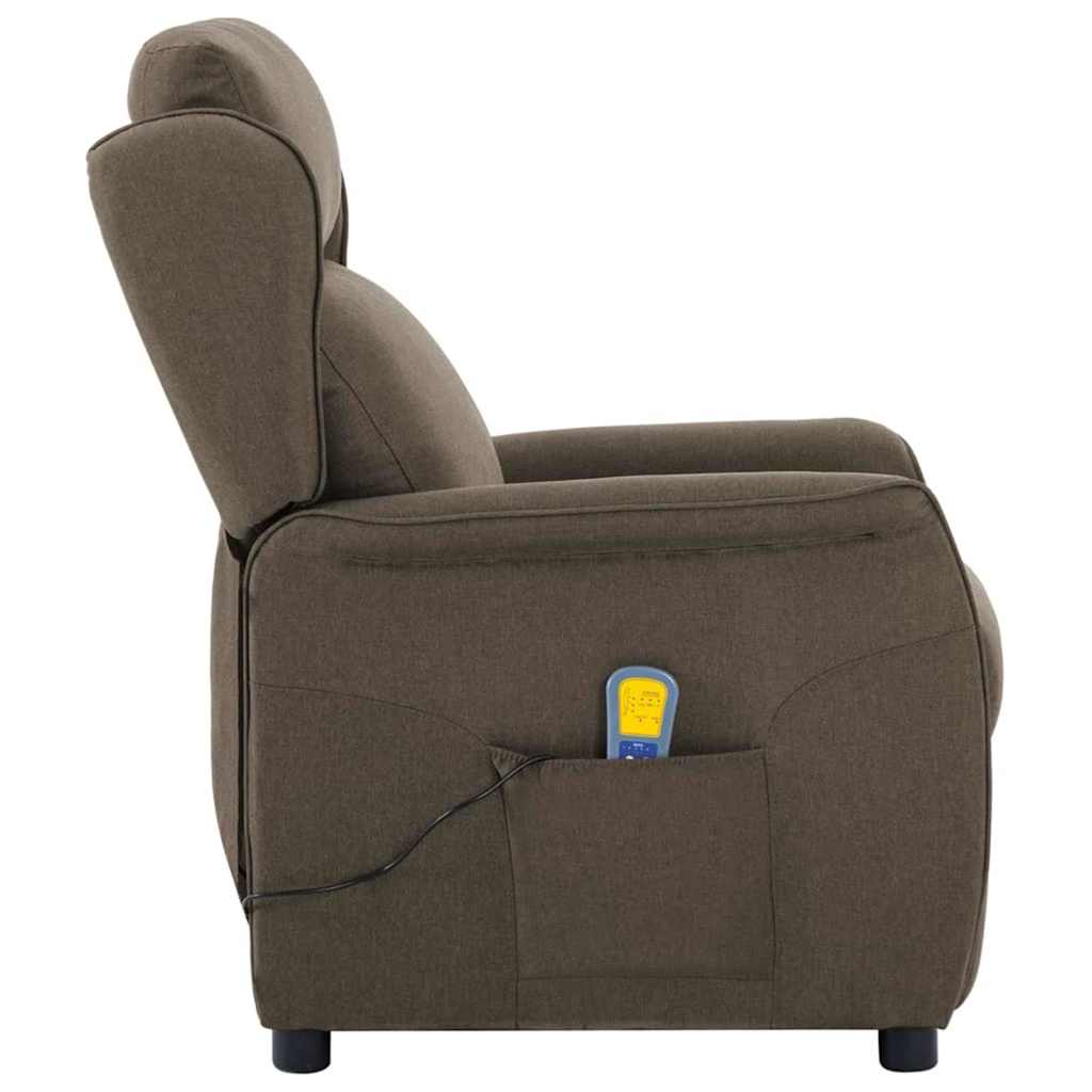 Massagestol Gråbrun 93.5 x 67.5 x 101.5 cm Stof