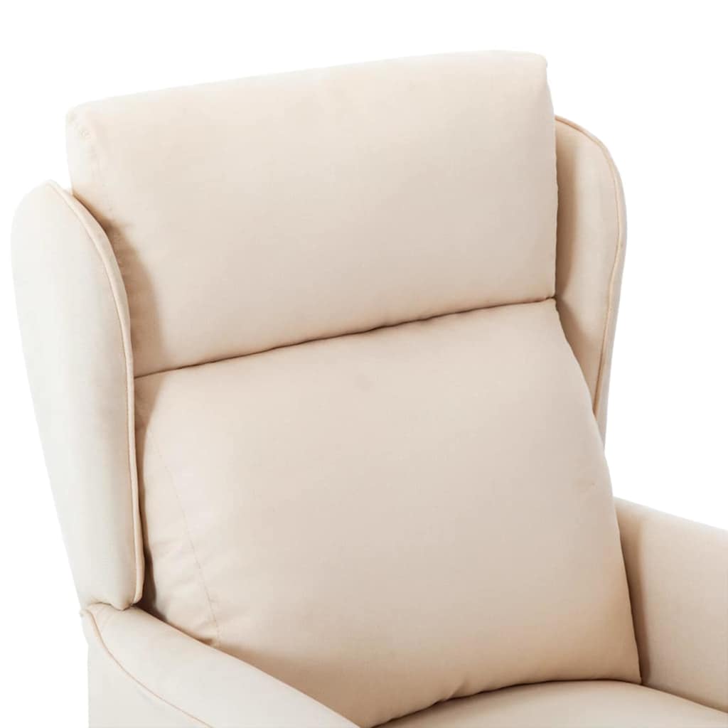 Massagestol Creme 93.5 x 67.5 x 101.5 cm Stof