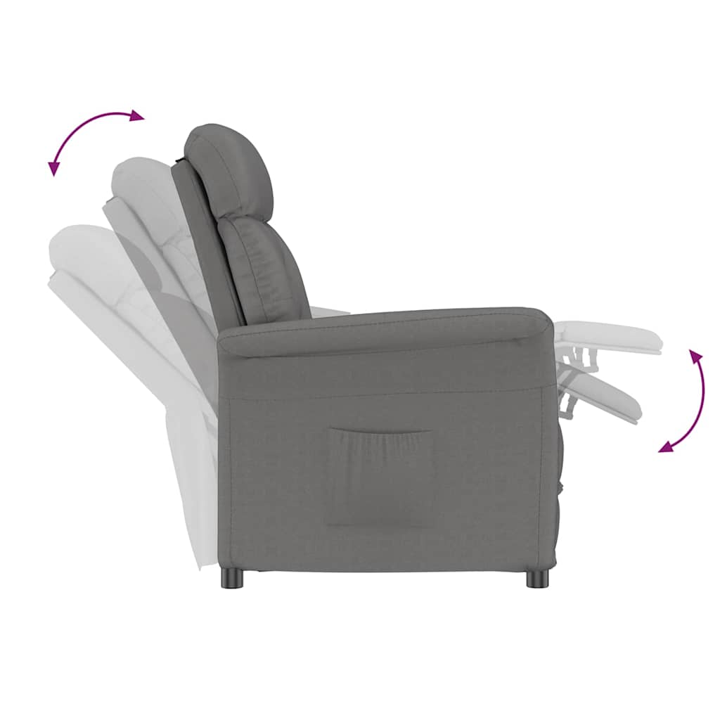 lænestol Mørkegrå Mikrofiber