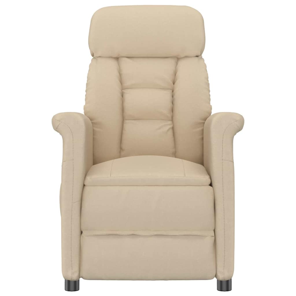 Massagestol Creme 96.5 x 70.5 x 95 cm Mikrofiber