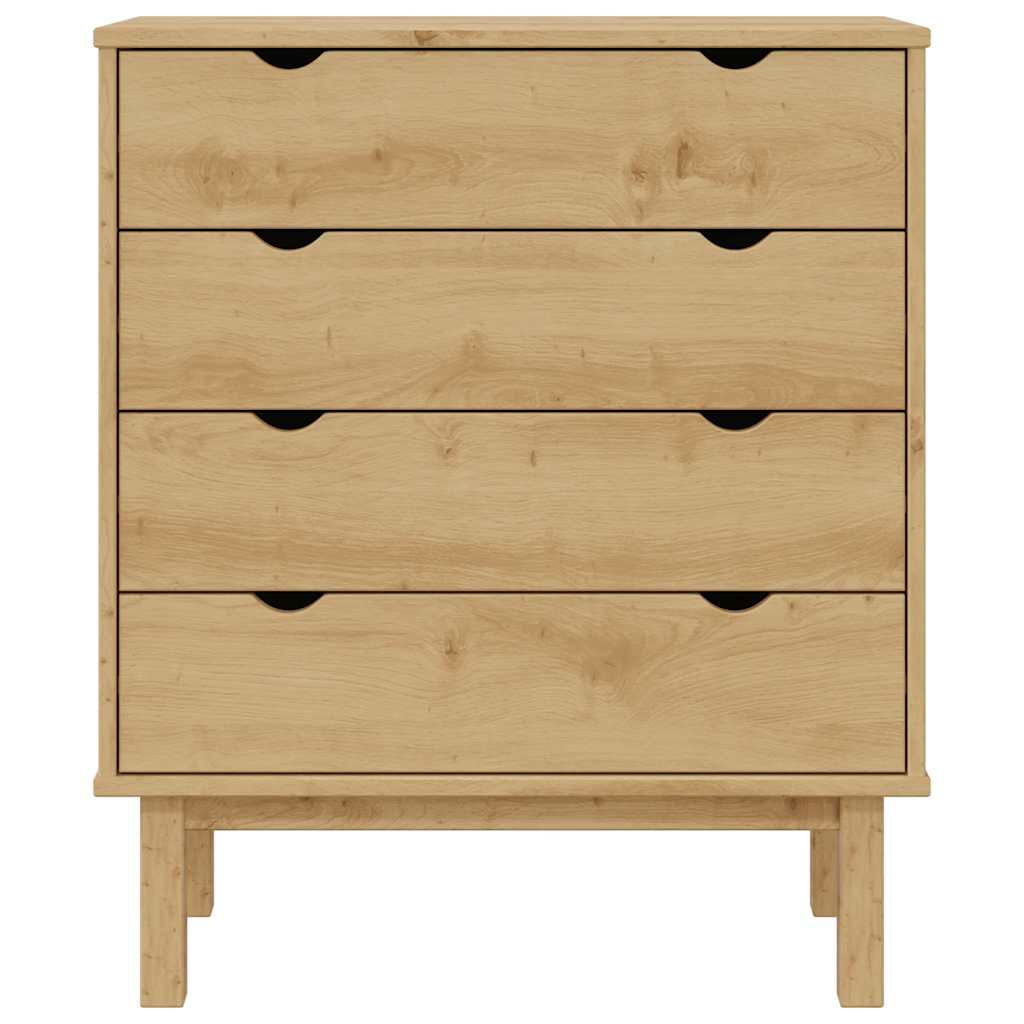 kommode OTTA 76,5x39,5x90 cm massivt fyrretræ